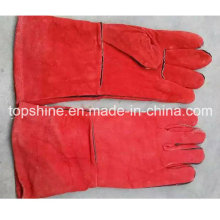 Welding Worker Fashion Labor Industrial Safety Cowhide Split Leather Gloves